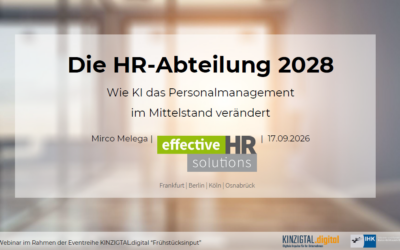 Die HR-Abteilung 2028: Wie KI das Personalmanagement im Mittelstand verändert